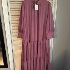 Elegant Mauve Maxi Dress